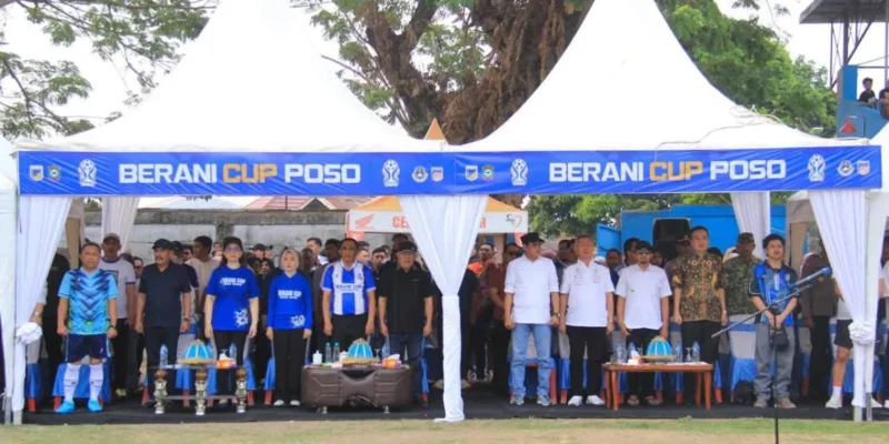 Bupati Erwin Burase Hadiri Pembukaan Open Turnamen Berani Cup 2026 di Kabupaten Poso