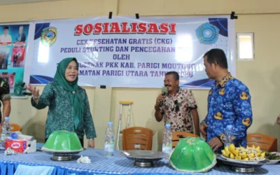 Kepedulian Dimulai Dari Kesehatan, Tim Penggerak PKK Kabupaten Parigi Moutong Sosialisasikan Cek Kesehatan Gratis, Peduli Stunting, dan Pencegahan TBC di Parigi Utara